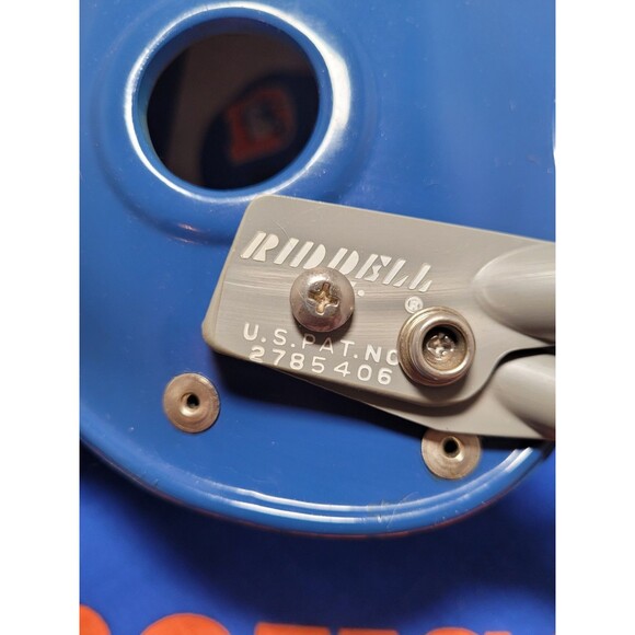 1968 Embosograph Riddell Half Helmet Plaque NFL Denver Broncos Vintage Football - Picture 8 of 10